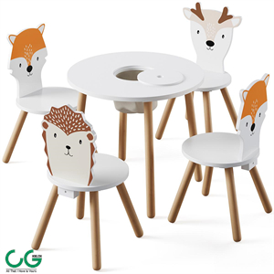 Dandelion Toddler Table & Animal Toddler Chair by Great little